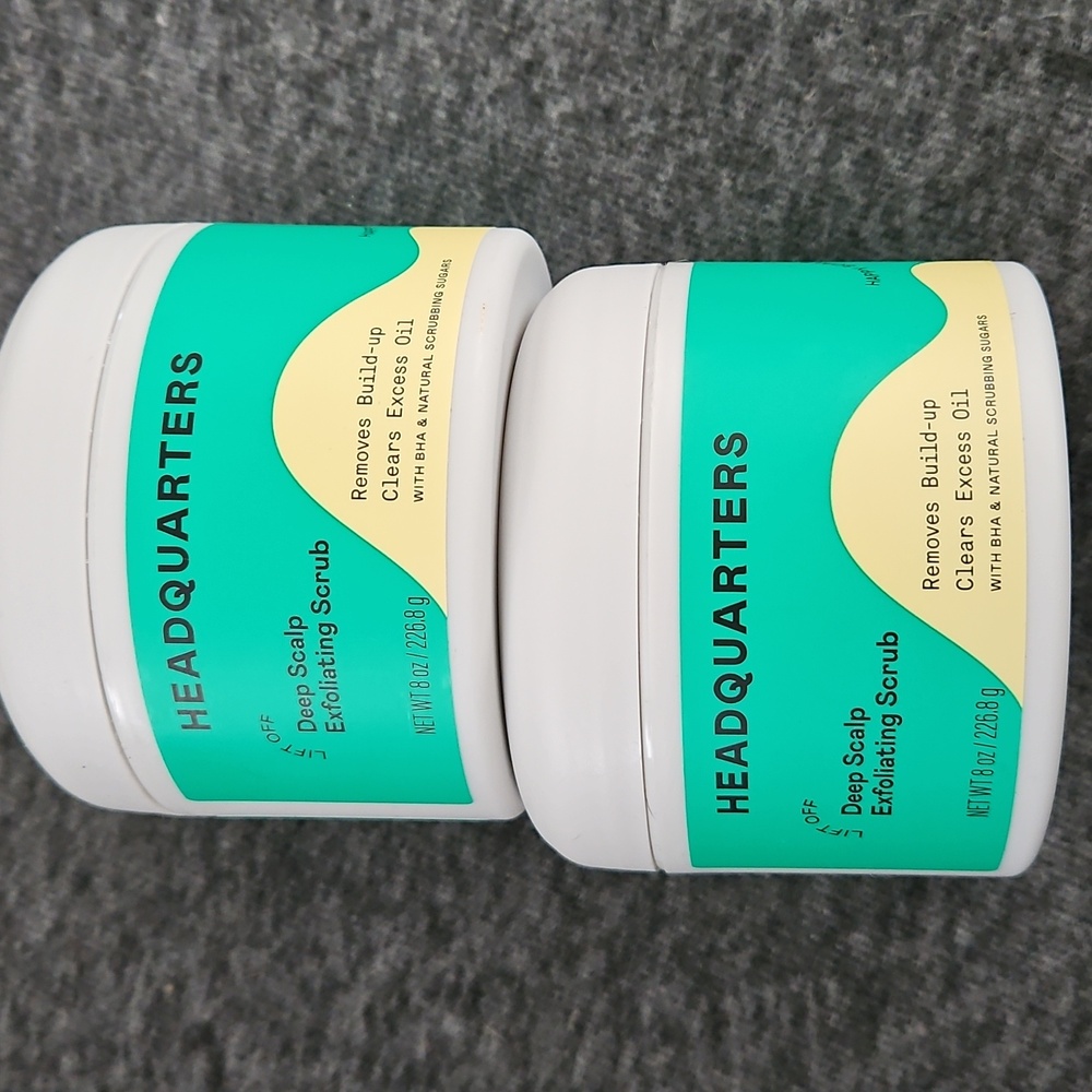 SET OF 2 Headquarters Deep Scalp Exfoliating Scrub for Oily Scalp and Hair